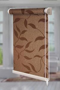 Рулонна штора Натура відкритого типу Коричневий