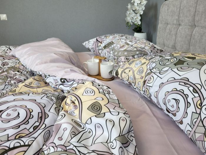 Сатин PREMIUM, ILLUSION підк. двустор. (Полуторний)