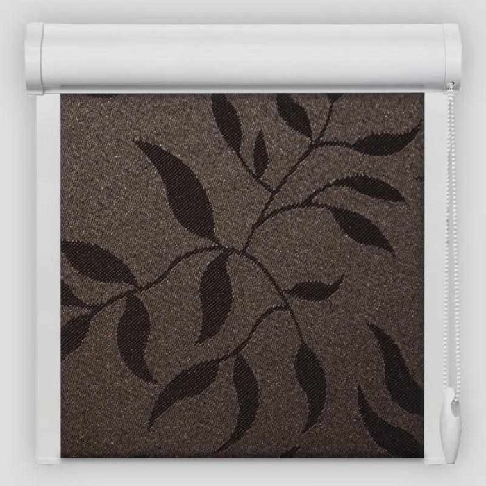 Рулонна штора Натура закритого типу Шоколадний