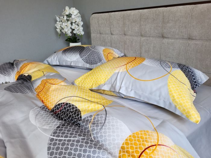 Cатин PREMIUM, TOLEDO GRAY нав 50/70+5см (Євро)