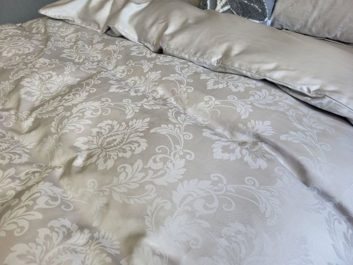 Сатин JACQUARD, TIARA GREY (Полуторний)