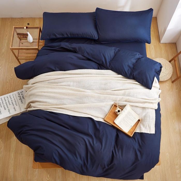 Сатин однотонний CLASSIC BLUE, №4052 (Полуторний)