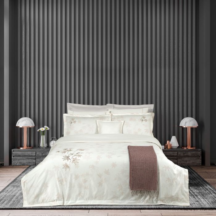 Двоспальний Євро комплект Sarev Natural White 800 TC Сатин Преміум (на замовлення)