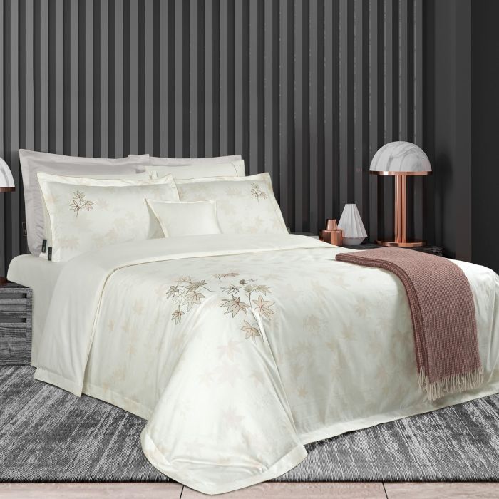 Двоспальний Євро комплект Sarev Natural White 800 TC Сатин Преміум (на замовлення)