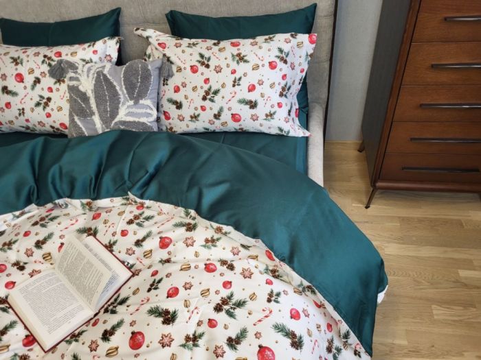 Сатин PREMIUM, DECORATIONS (Полуторний)