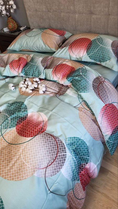 Сатин PREMIUM, TOLEDO COLORFUL UNO (Полуторний)