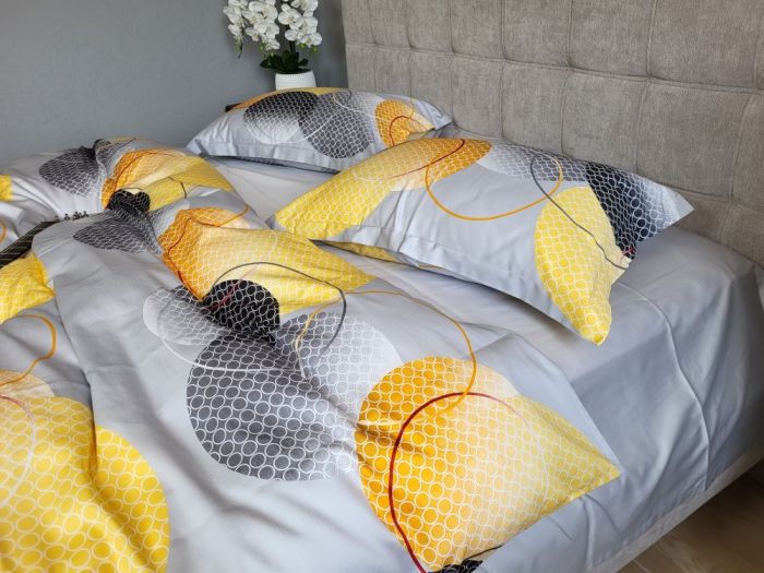 Cатин PREMIUM, TOLEDO GRAY нав 50/70+5см (Євро)