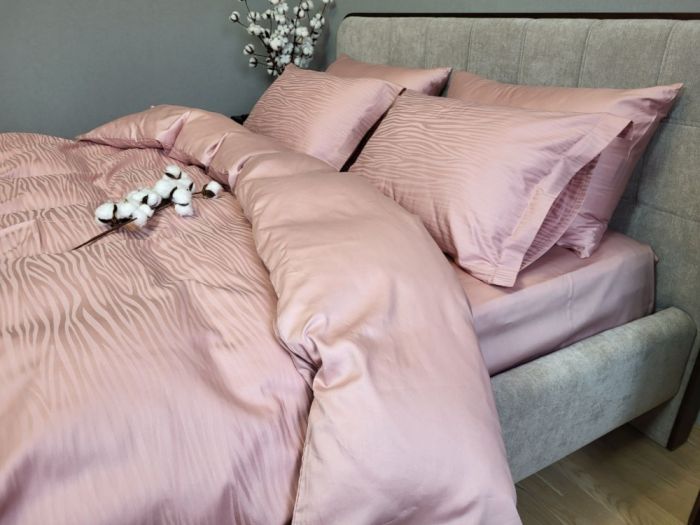 Сатин JACQUARD, WAVE POWDER (Полуторний)