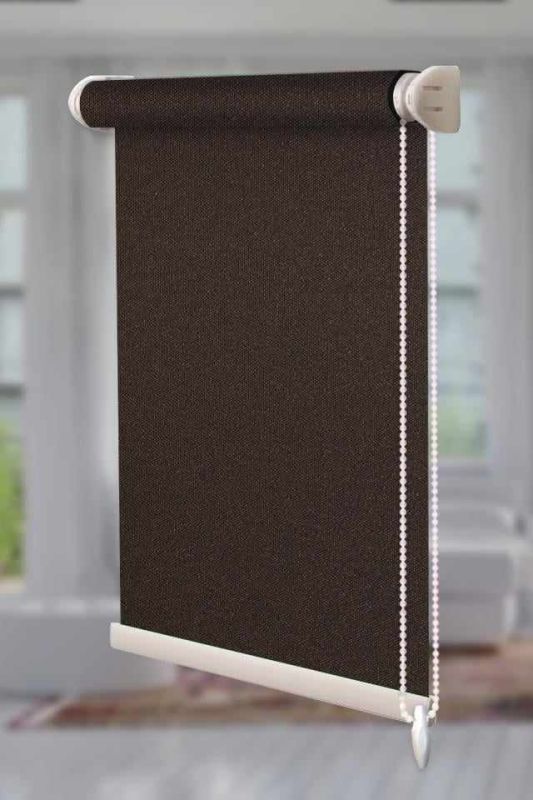 Рулонна штора Berlin відкритого типу Темно-коричневий