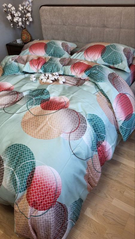 Сатин PREMIUM, TOLEDO COLORFUL UNO (Полуторний)