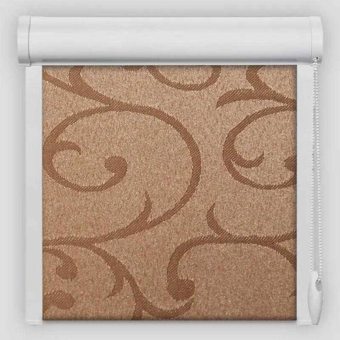 Рулонна штора Акант закритого типу Коричневий