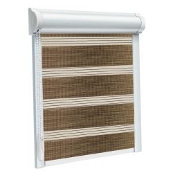 Рулонна штора Imagine DN день-ніч закритого типу П-подібна Коричневий