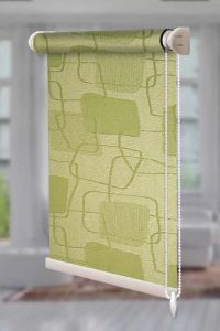 Рулонна штора Топаз відкритого типу Салатовий