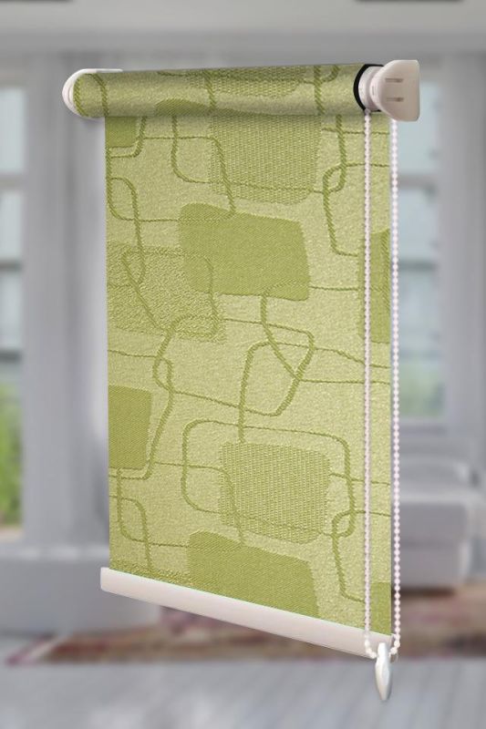 Рулонна штора Топаз відкритого типу Салатовий