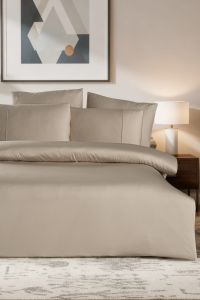 Двоспальний Євро комплект Luoca Patisca Faye Beige Сатин-Stripe