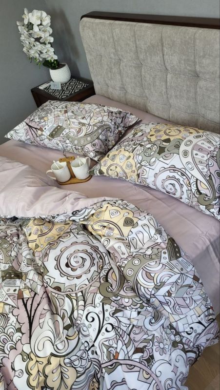 Сатин PREMIUM, ILLUSION підк. двустор. (Полуторний)