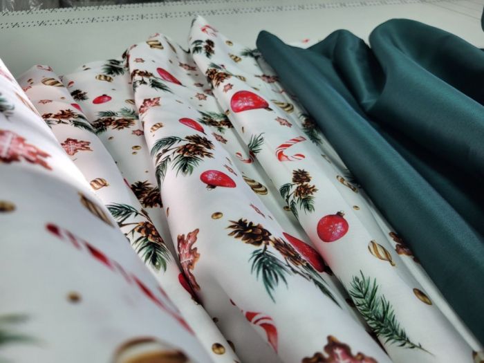 Сатин PREMIUM, DECORATIONS (Полуторний)