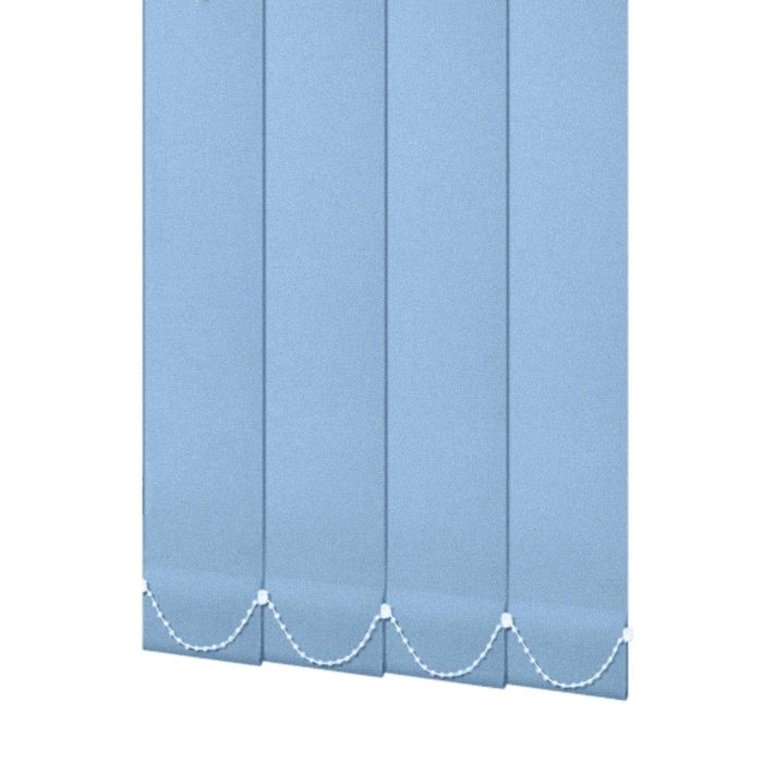Жалюзі на вікно Сніжок вертикальні 89 мм тканинні Блакитний