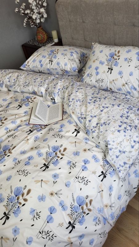 Блакить, cotton підк. Цільн. (Полуторний)