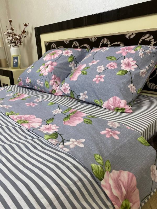 Комплект постільної білизни Преміум 02-026 Бязь наволочки 50*70см