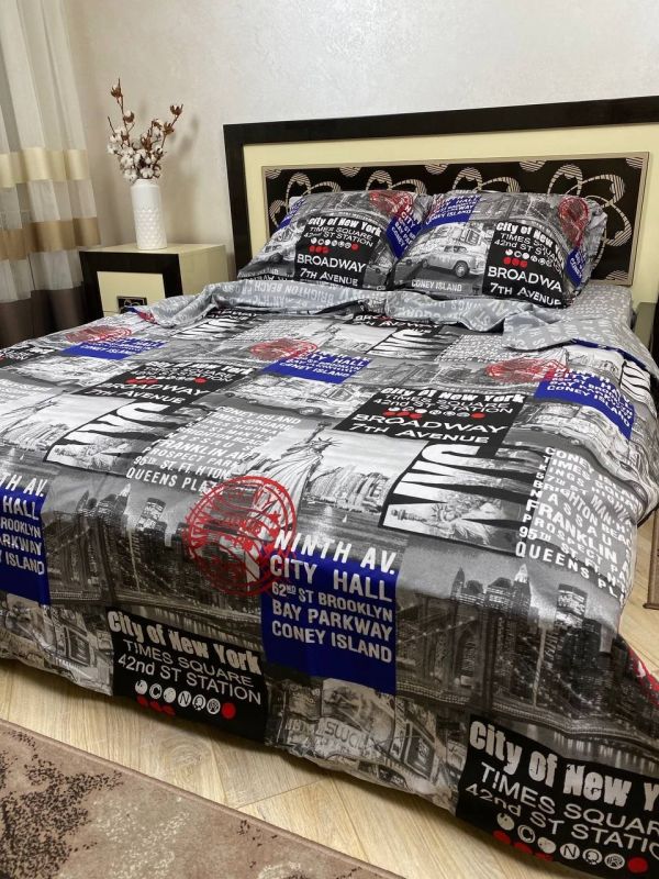 Комплект постільної білизни Преміум 03-019 Бязь наволочки 50*70см