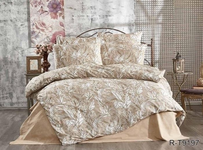 Комплект постільної білизни двоспальний наволочки 50*70см Ранфорс R-T9197