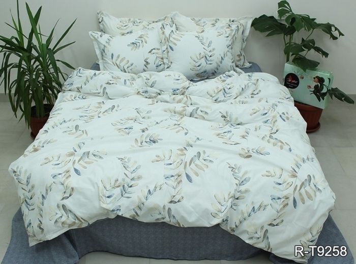 Комплект постільної білизни двоспальний наволочки 50*70см Ранфорс R-T9258