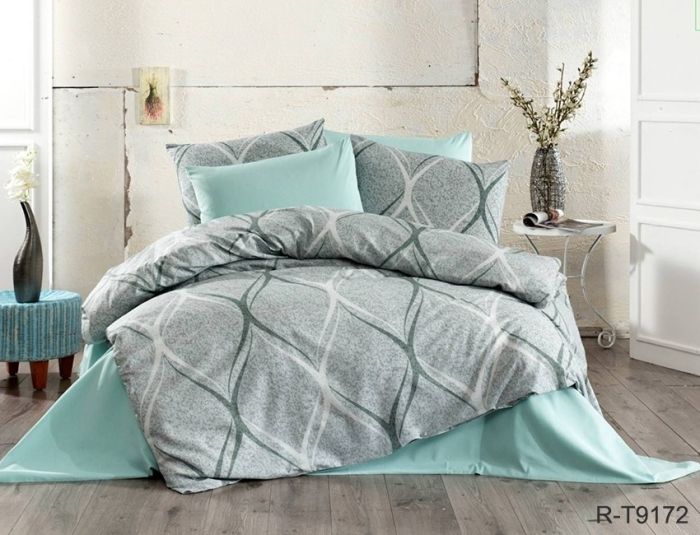 Комплект постільної білизни євро наволочки 50*70см Ранфорс R-T9172