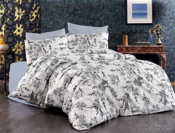 Комплект постільної білизни євро наволочки 50*70см Ранфорс R-T9239