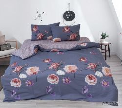 Комплект постільної білизни сімейний наволочки 50*70см Ранфорс R4535