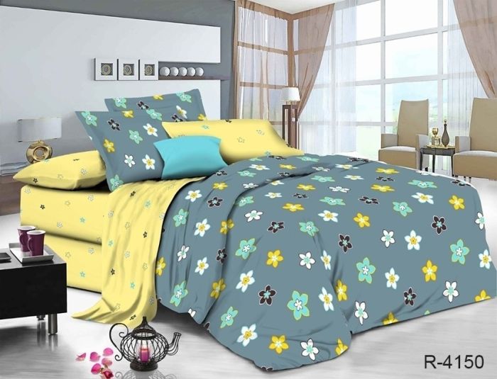 Комплект постільної білизни сімейний наволочки 50*70см Ранфорс R4150