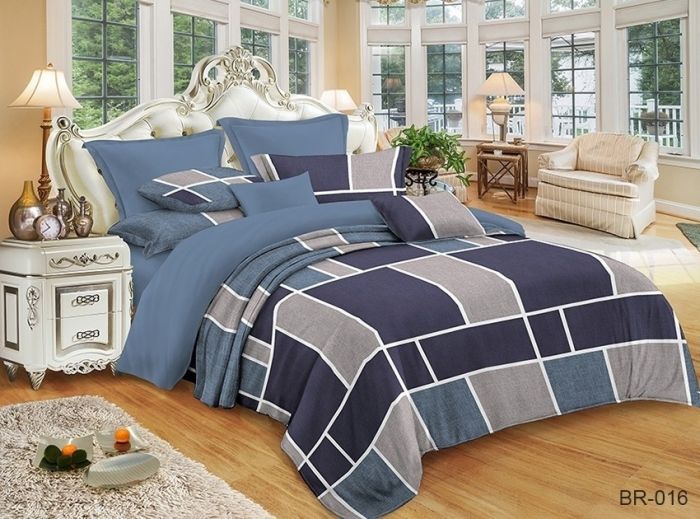 Комплект постільної білизни двоспальний наволочки 50*70см Поликоттон BR-016