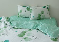 Комплект постільної білизни євро наволочки 50*70см Сатин S450