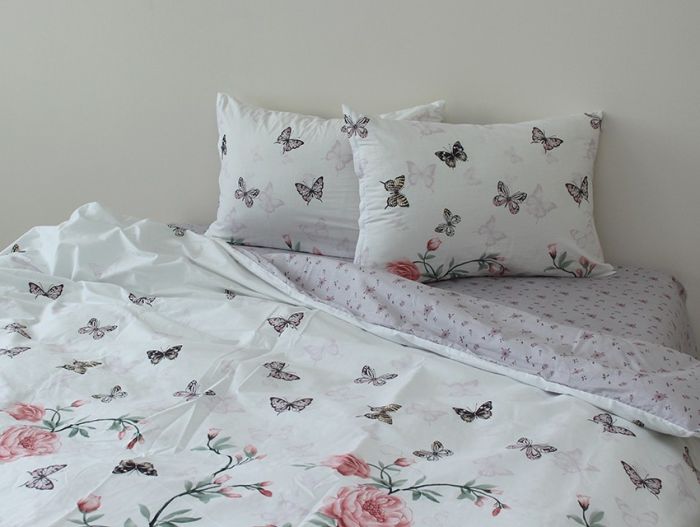 Комплект постільної білизни євро наволочки 50*70см Сатин S456