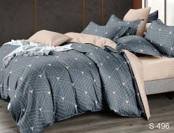 Комплект постільної білизни євро наволочки 50*70см Сатин S496