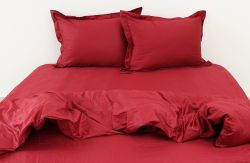 Комплект постільної білизни сімейний наволочки 50*70см Сатин Bordo