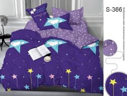 Комплект постільної білизни сімейний наволочки 50*70см Сатин S366