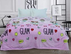 Плед велсофт (мікрофібра) 200*220 см LOL GLAM