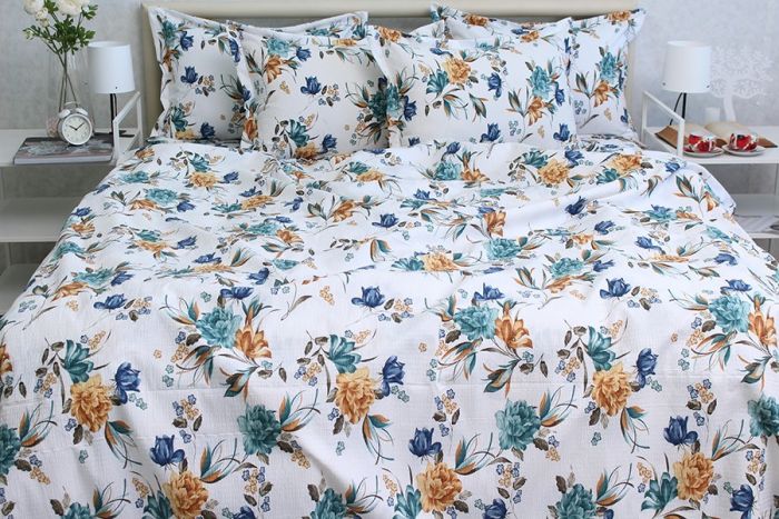 Комплект постільної білизни двоспальний наволочки 70*70см Ранфорс Gofre RG-1