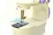 Швейная мини машинка Mini Sewing Machine SM-202A 4 в 1 портативная домашняя машинка для шитья, от сети / батареек / педали