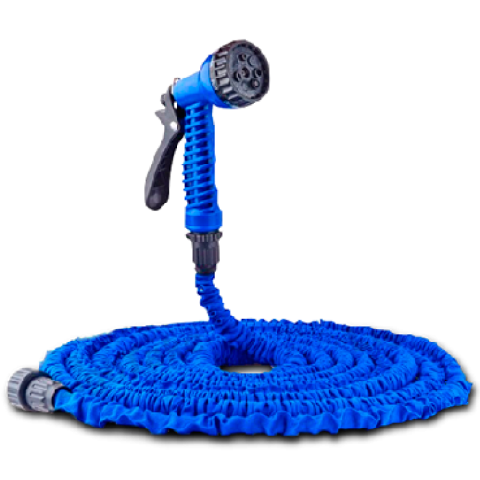 Поливочный шланг 15 метров Magic Hose ∙ Садовый шланг для полива с распылителем