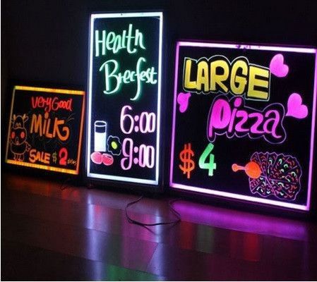 Неоновая панель LED WRITING BOARD 50*70 PR5