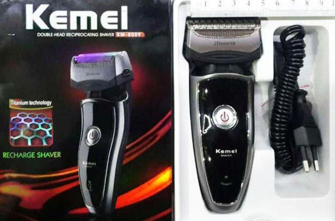 Аккумуляторная электробритва Kemei KM 8009, мужская электрическая бритва CG21 PR3