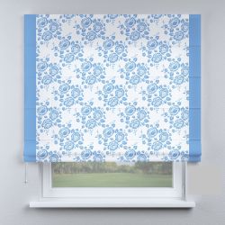 Римська штора DECOLIV кольори с синим кантом