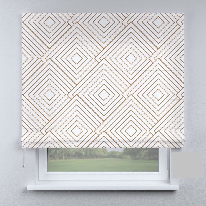 Римська штора DECOLIV ромбы большие коричневые