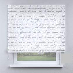 Римська штора DECOLIV письмо світло-сіре