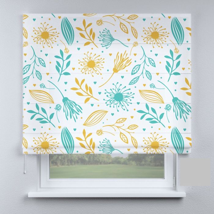 Римська штора DECOLIV прованс різнокольорові с цветками