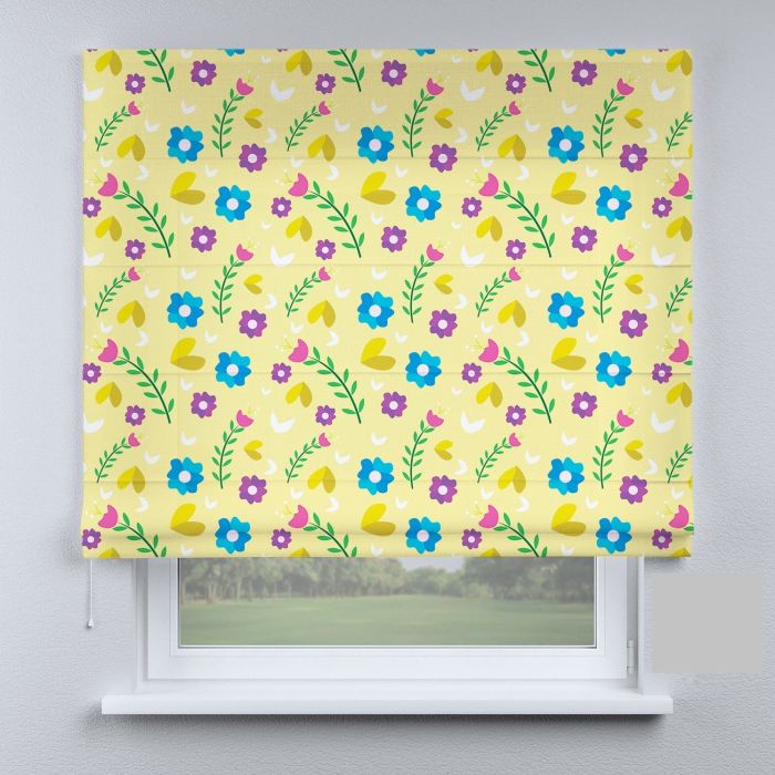 Римська штора з фотодруком дитячі квіти