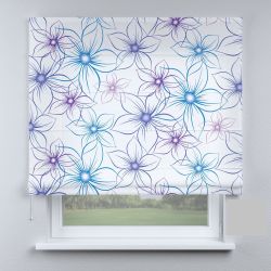 Римська штора DECOLIV синий цветок
