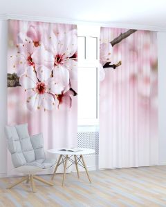 Фотоштори DECOLIV Квіти Принт 02-047 Тюль